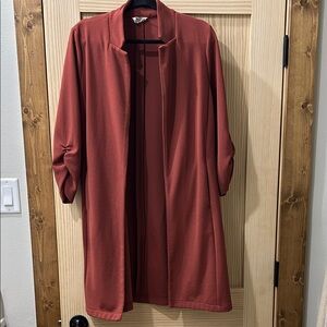 Have Rust Open-Front Blazer